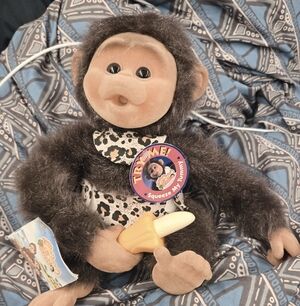 Littlemonkey Lost Plush Monkey Toy with Banana
